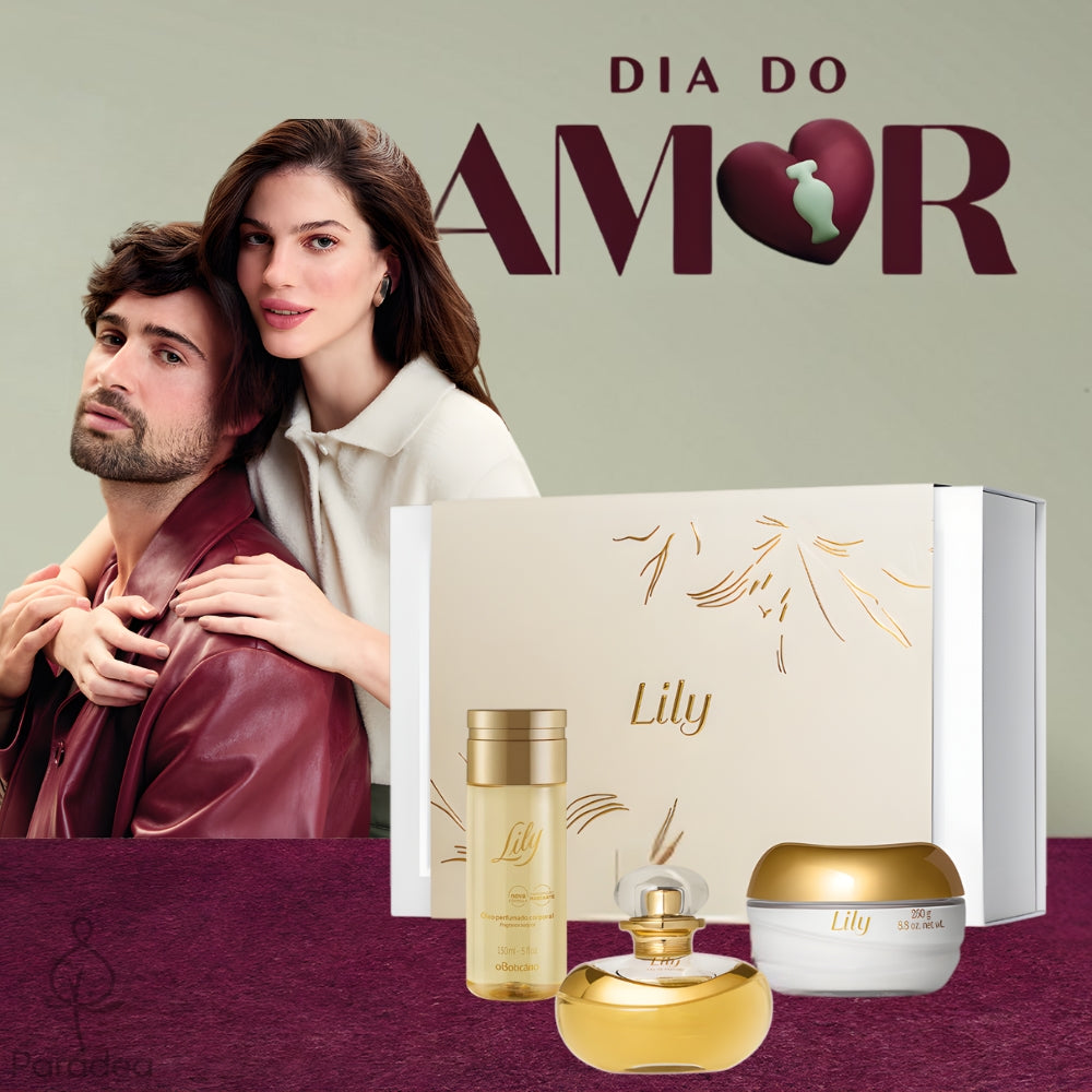 O Boticário Set Regalo Lily – Crema corpo + Olio corpo + Eau de Parfum