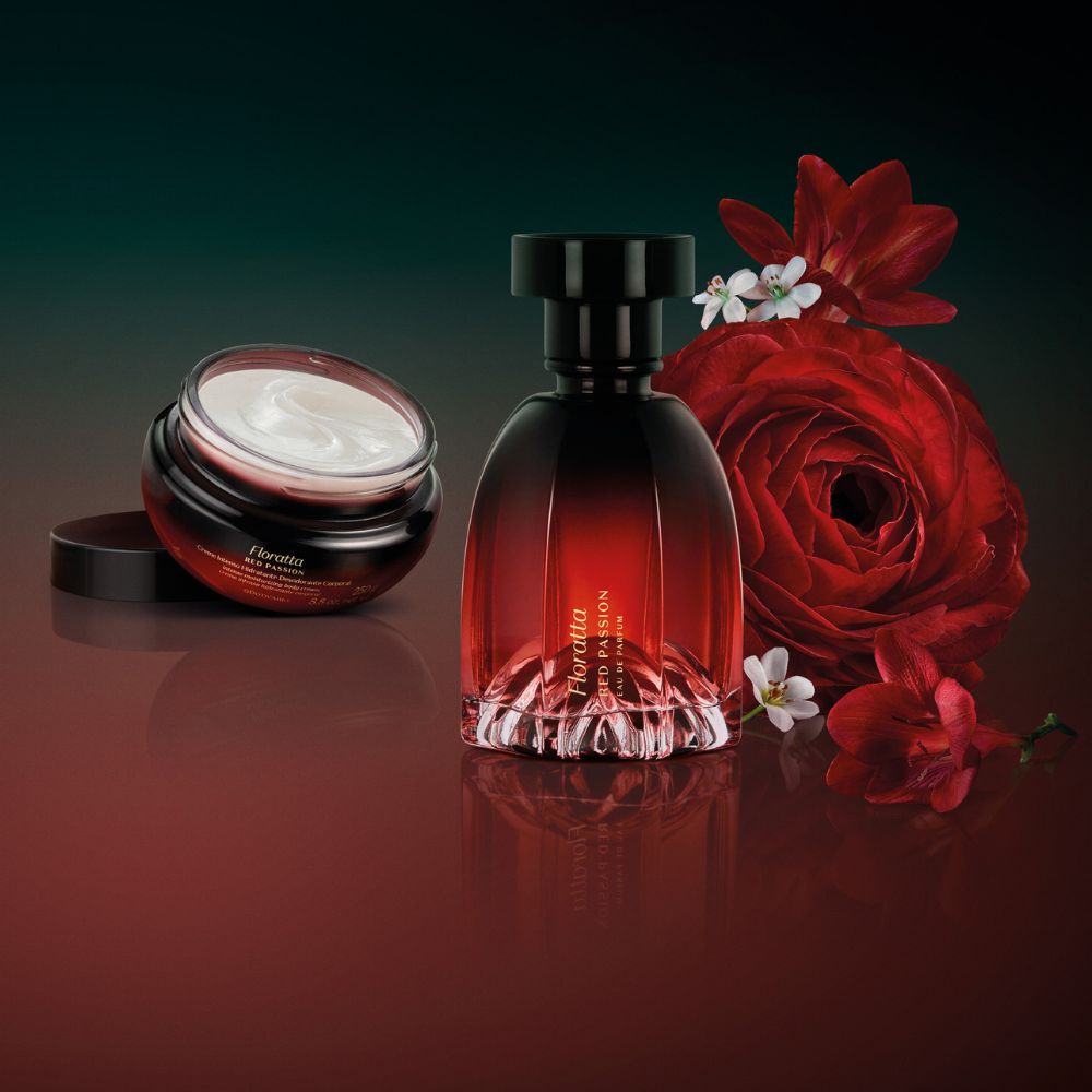 O Boticário Set regalo Floratta Red Passion – Eau de Parfum & Crema corpo