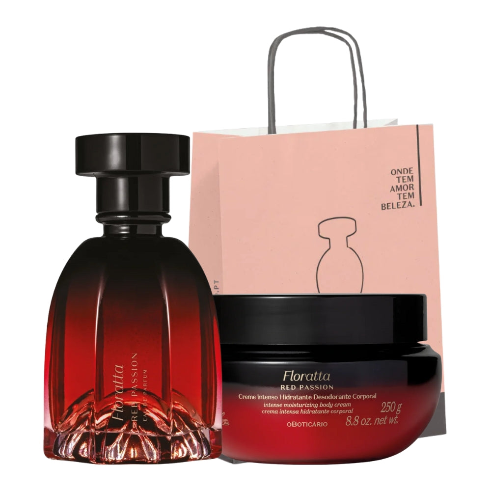 O Boticário Floratta Coffret Rouge Passion – Eau de Parfum &amp; Crème Corps