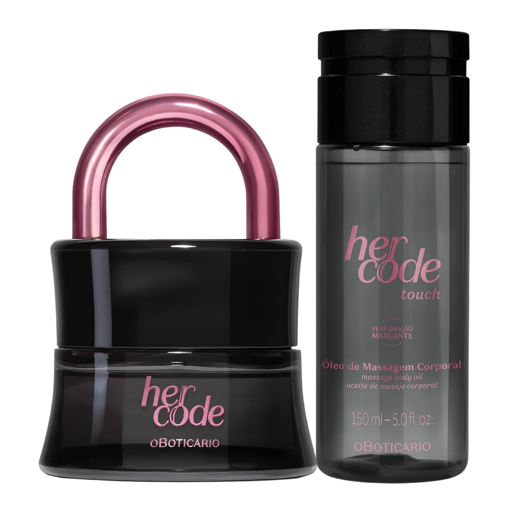 O Boticário Her Code Touch Coffret cadeau – Huile corporelle et eau de parfum
