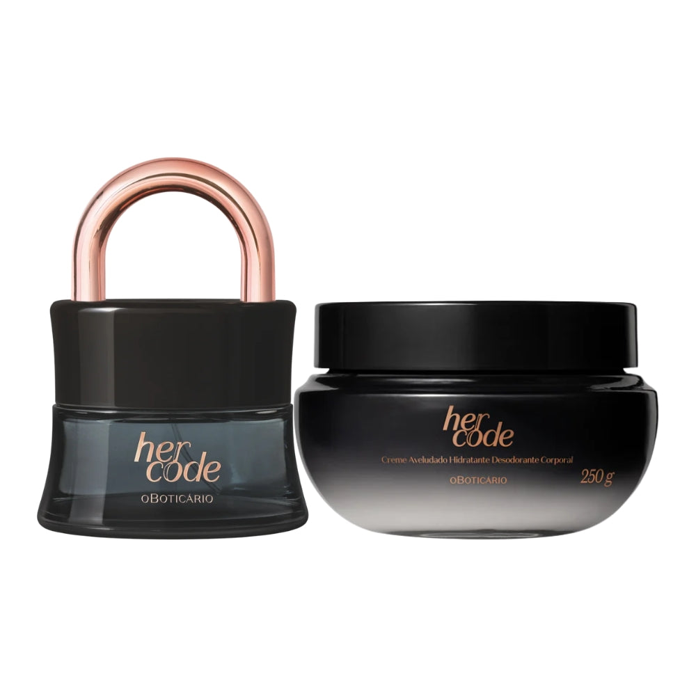 O Boticário Her Code Coffret Cadeau – Crème Velouté &amp; Eau de Parfum