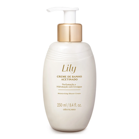 O BOTICÁRIO LILY Creme de Banho Acetinado 250ml - Crema da bagno