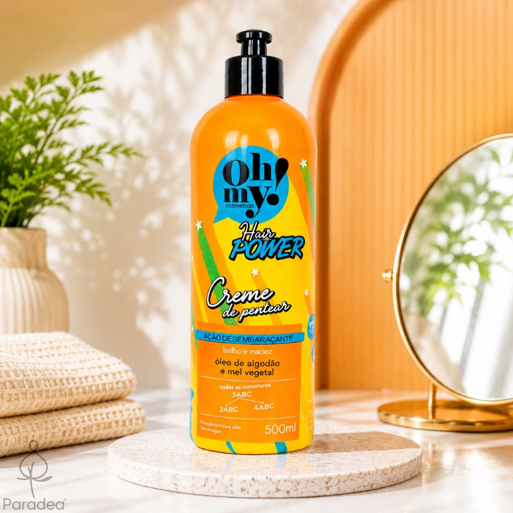 Oh My! Hair Power Creme de pentear - Crema districante Anticrespo e Brillantezza 500ml