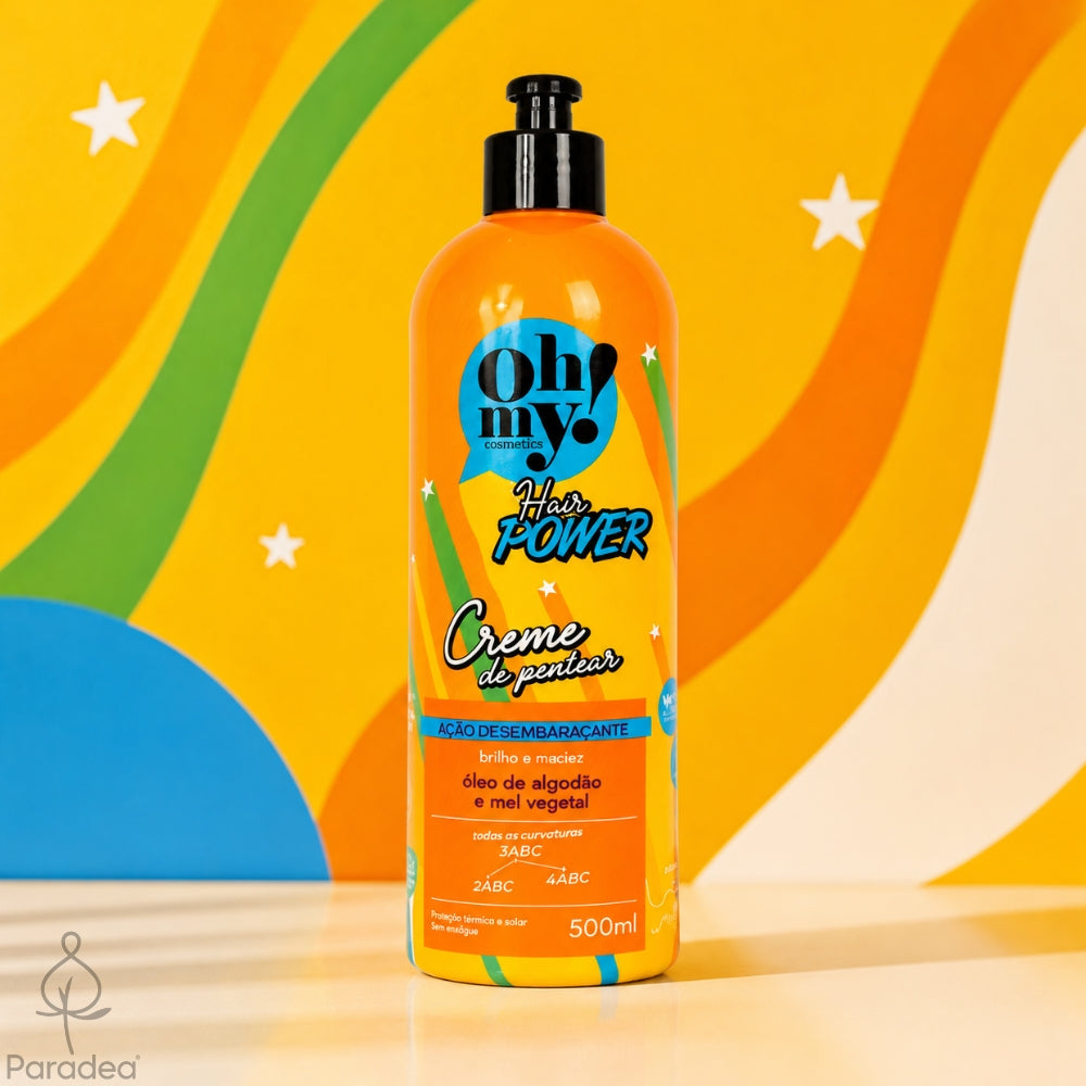 Oh My! Hair Power Creme de pentear - Crema districante Anticrespo e Brillantezza 500ml