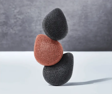 PURITO Jeju Volcanic Scoria Konjac Sponge - Éponge nettoyante pour le visage