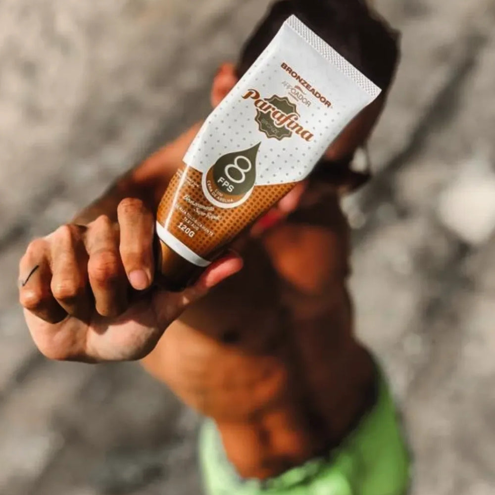 Parafina Bronze Bronzeador FPS8 Cera de Abelha Bisnaga - Abbronzante con Cera d'api 120gr