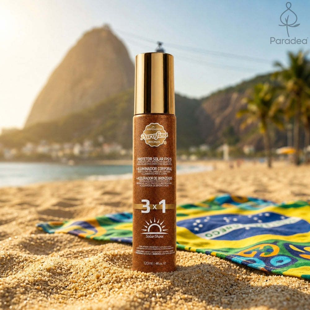 Parafina Bronze SolarShine 3x1 Glow + Prot. Solar FPS15 – Acceleratore Abbronzatura 120ml
