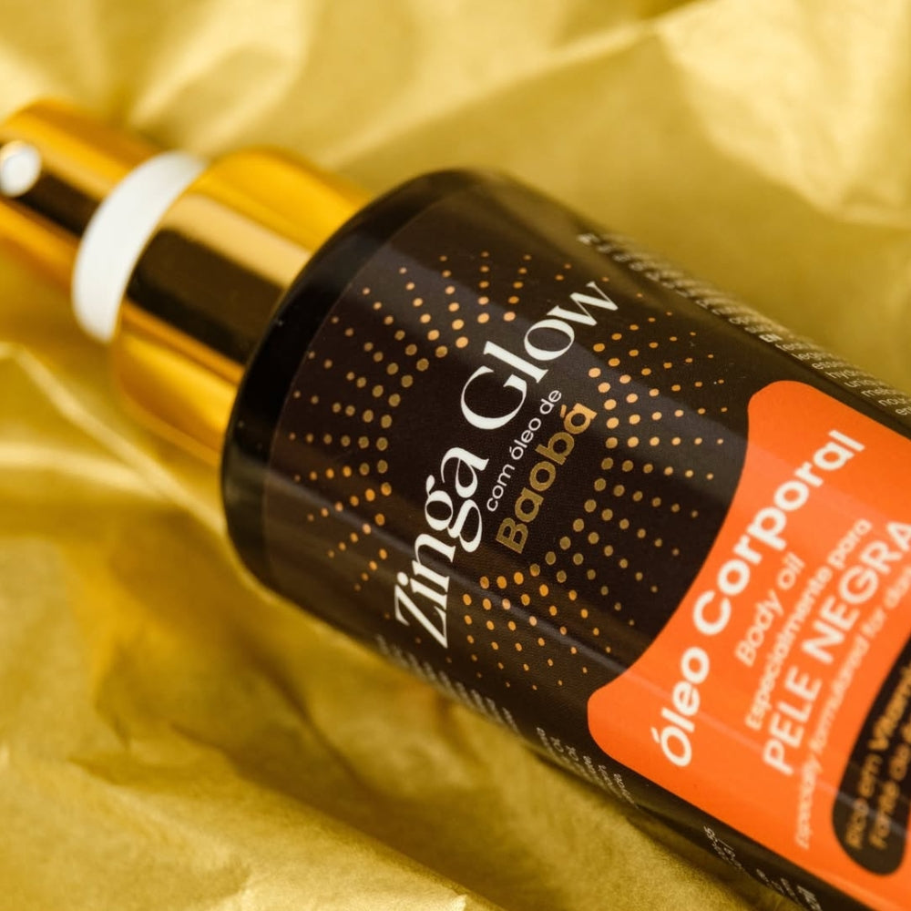 Parafina Bronze Zinga Glow Óleo Corporal de Baobá - Olio Corpo pelli scure 150ml