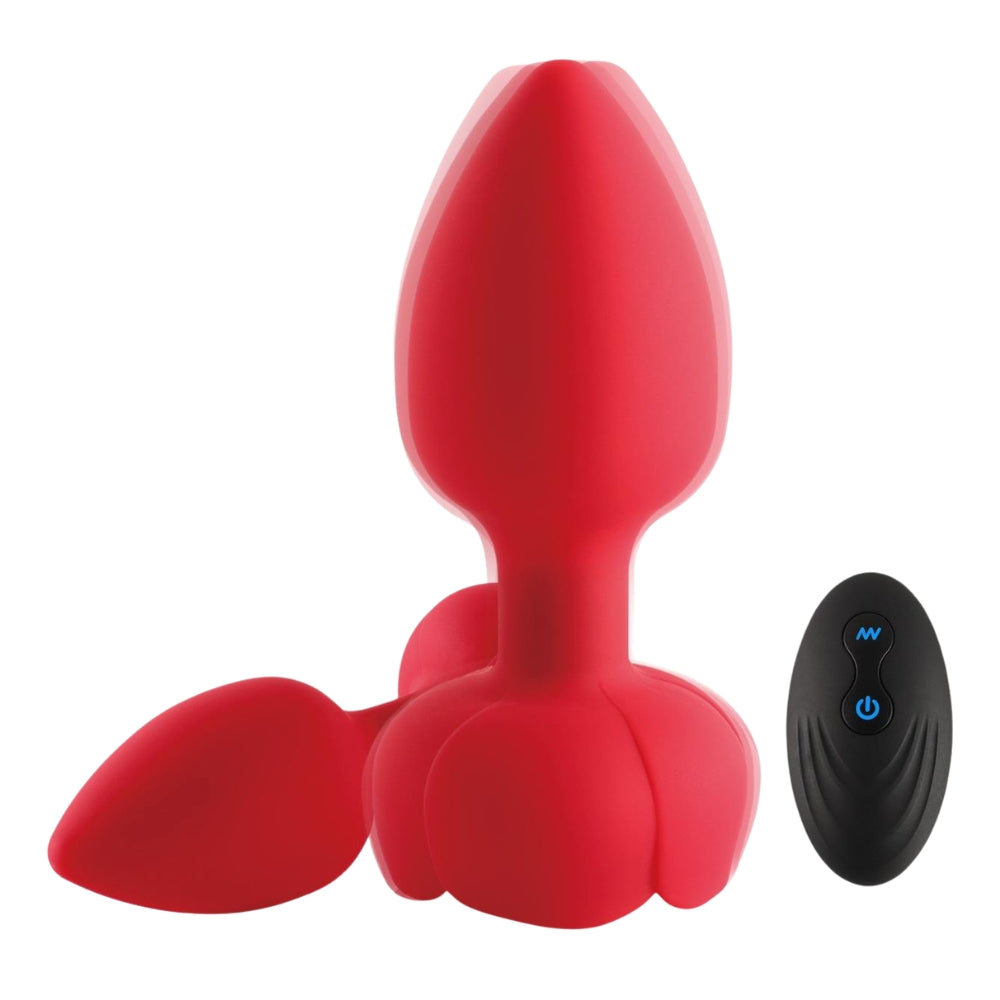 Plug anale vibrante Rosa con telecomando