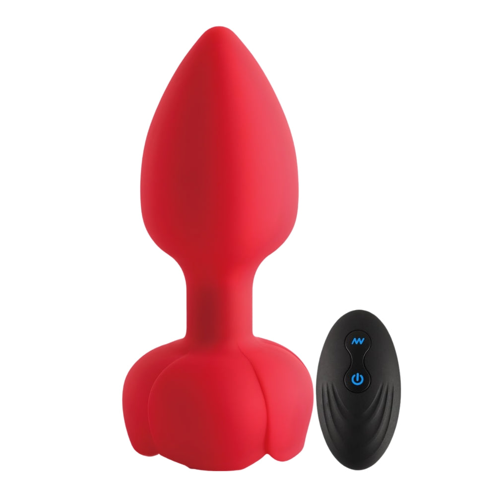 Plug anale vibrante Rosa con telecomando