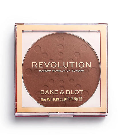 REVOLUTION Powder Bake &amp; Blot Deep Dark - Compact Powder