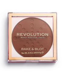 REVOLUTION Powder Bake & Blot Deep Dark - Cipria compatta