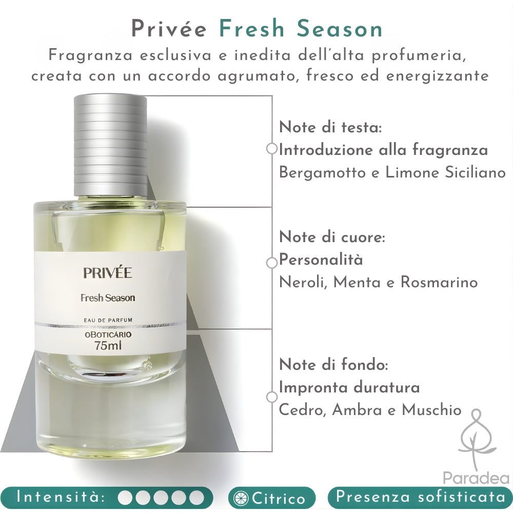 O Boticário Privée Fresh Season - Eau de Parfum 75ml