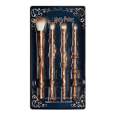 QUEM DISSE, BERENICE? Kit de Pincéis Para Maquiagem Harry Potter - Set 4 pennelli Harry Potter