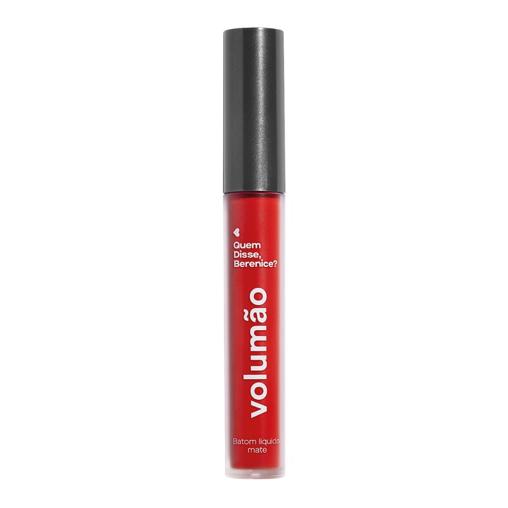 Quem Disse, Berenice? Batom Volumão Líquido Vermelho Morangoli - Rossetto matte