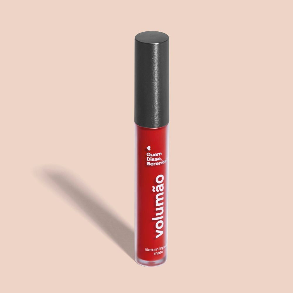 Quem Disse, Berenice? Batom Volumão Líquido Vermelho Morangoli - Rossetto matte