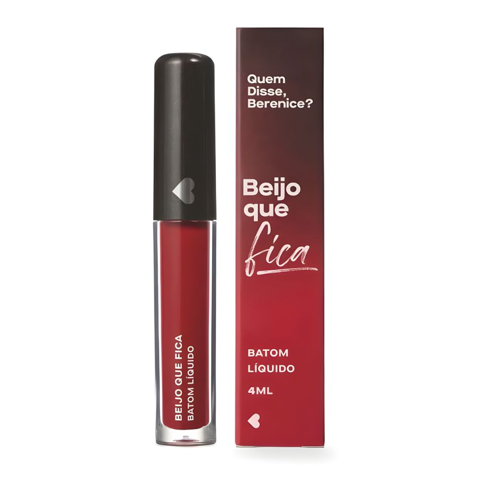 Quem disse, Berenice? Batom Líquido Supermate Beijo Que Fica - Rossetto rosso supermatte