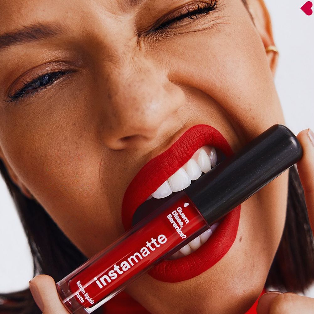 Quem disse, Berenice? Batom Líquido Supermate Instamatte Vermeli - Rossetto rosso matte