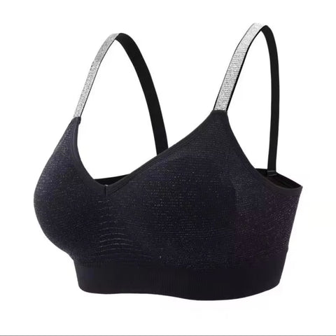 Reggiseno da allenamento con brillantini - Taglia unica