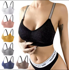 Reggiseno da allenamento con brillantini - Taglia unica