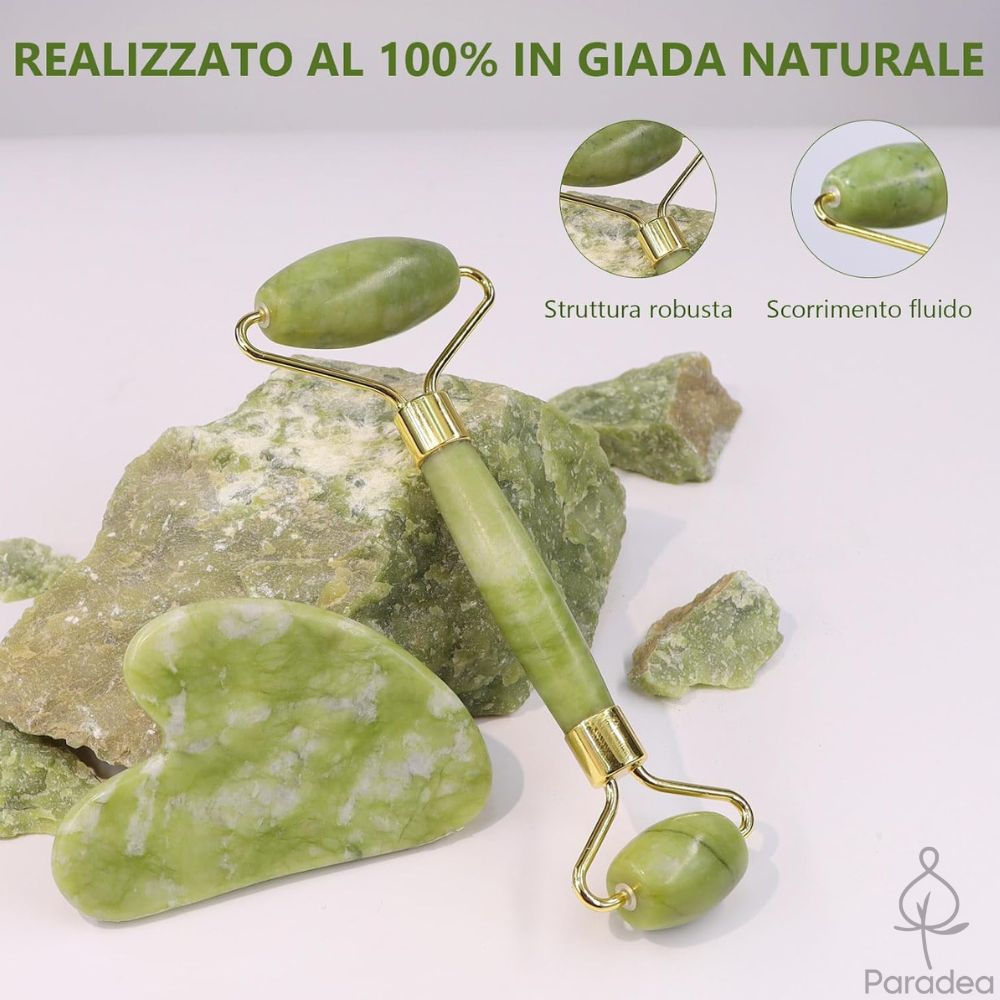 Ensemble Rouleau de Jade et Gua Sha