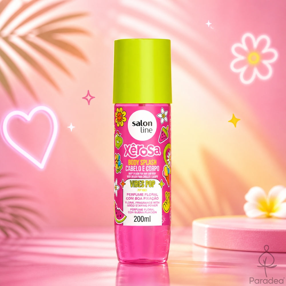 Salon Line Body Splash Xêrosa Vibes Pop - Spray profumato Capelli e Corpo 200ml