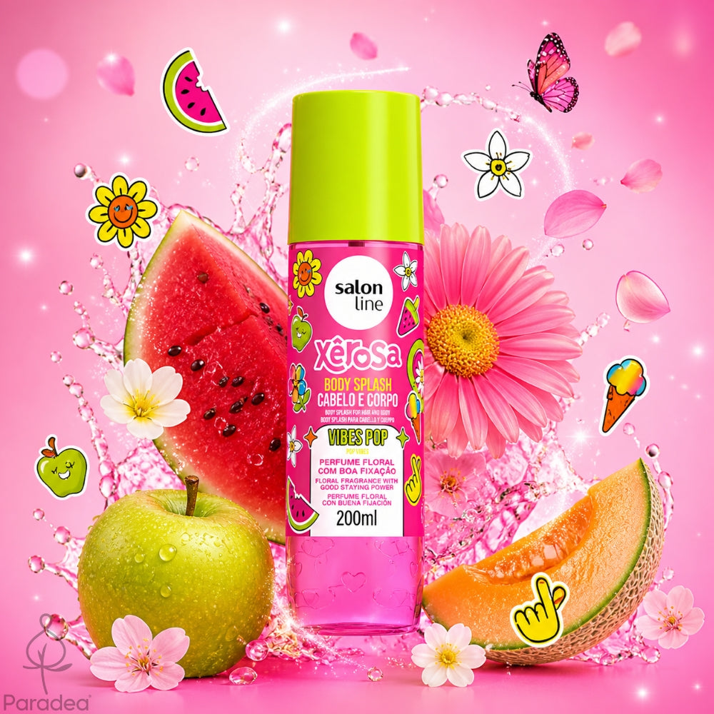 Salon Line Body Splash Xêrosa Vibes Pop - Spray profumato Capelli e Corpo 200ml
