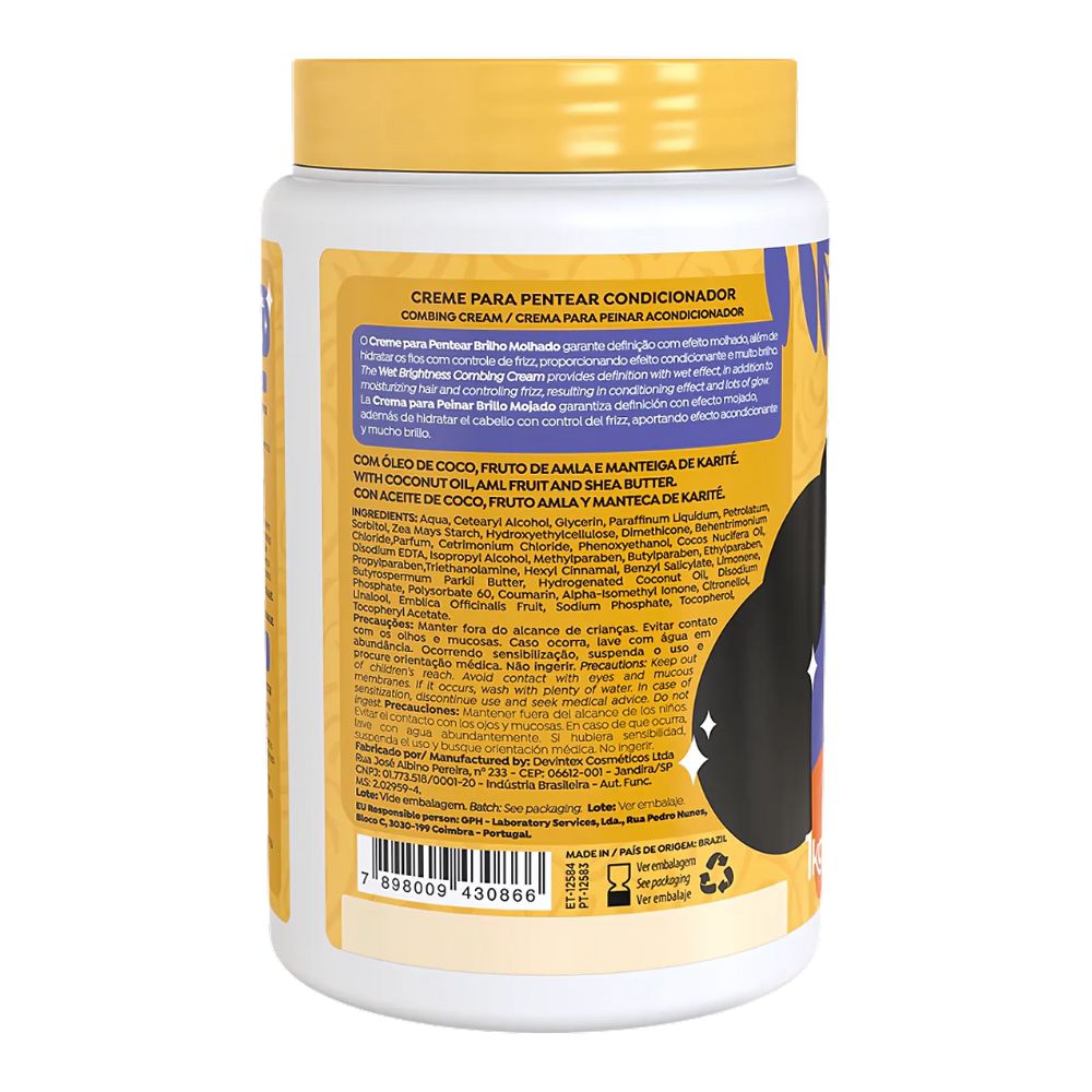 Salon Line Creme De Pentear Brilho Molhado - Crema districante effetto bagnato 1kg