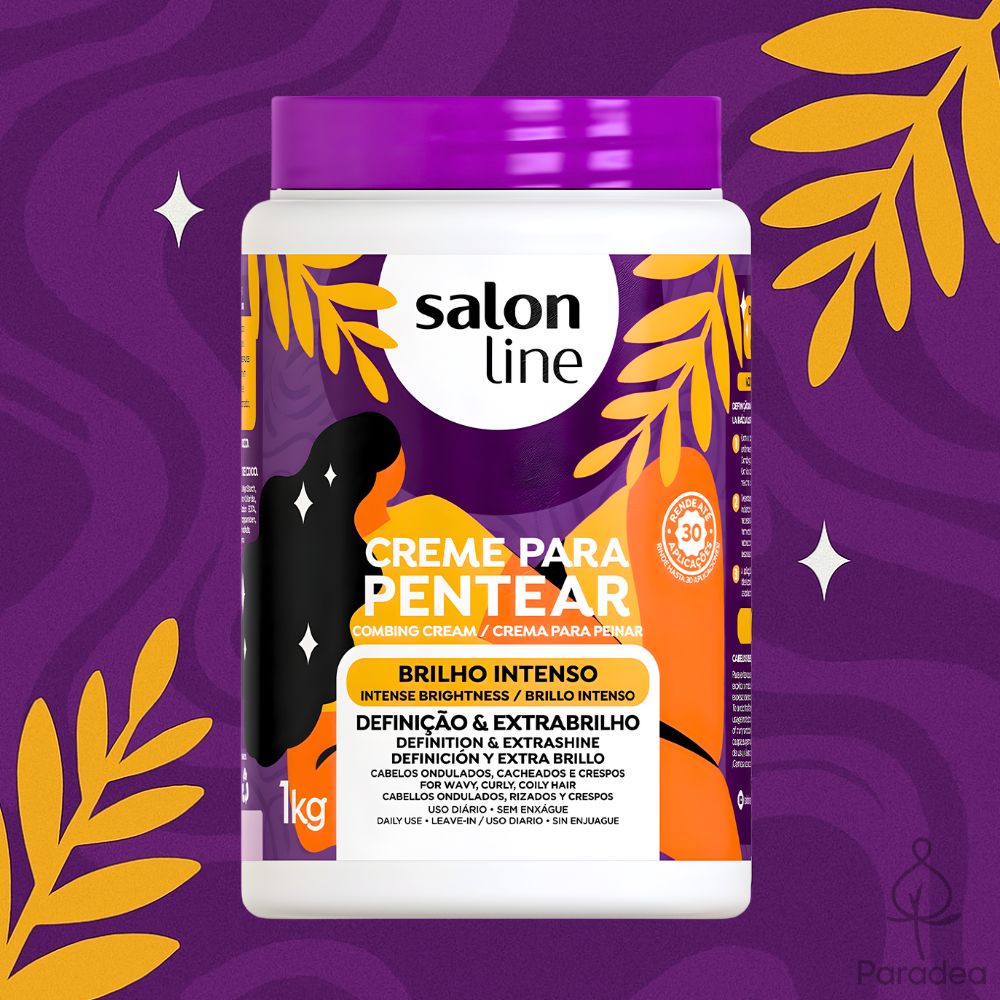 Salon Line Creme para Pentear Brilho Intenso - Crema districante brillantezza intensa 1kg