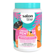 Salon Line Creme Para Pentear Definição Máxima - Crema districante definizione capelli ricci 1kg