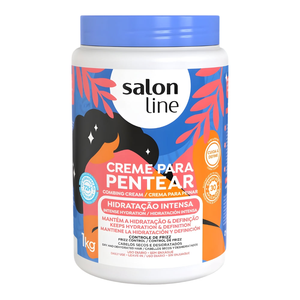 Salon Line Creme Para Pentear Hidratação Intensa - Crema districante idratante anticrespo 1kg