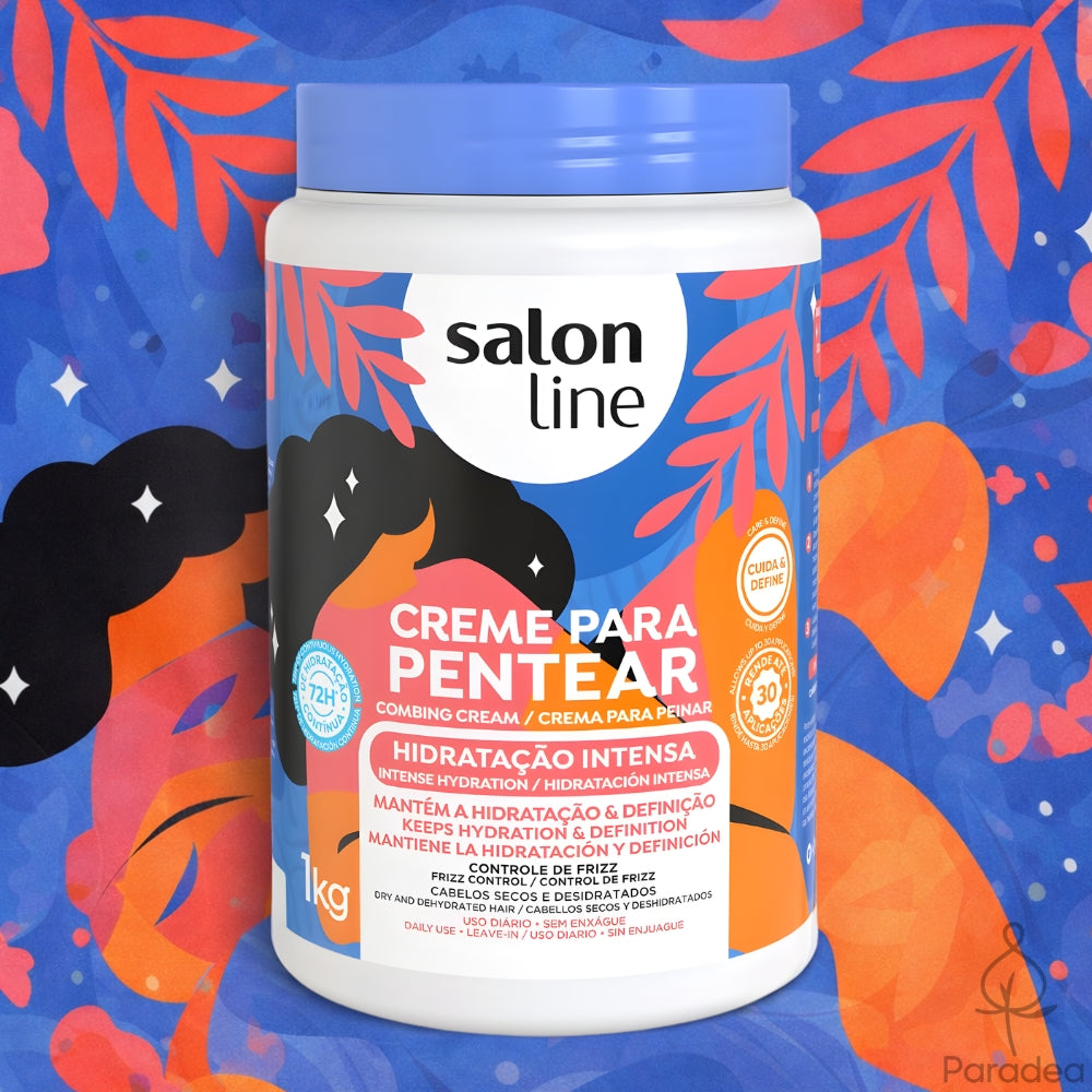 Salon Line Creme Para Pentear Hidratação Intensa - Crema districante idratante anticrespo 1kg