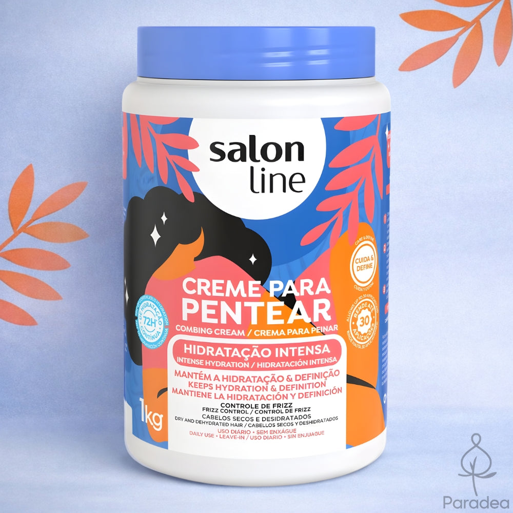 Salon Line Creme Para Pentear Hidratação Intensa - Crema districante idratante anticrespo 1kg