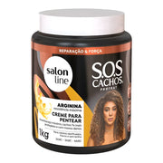 Salon Line Creme Para Pentear S.O.S Cachos Arginina - Crema districante 1kg