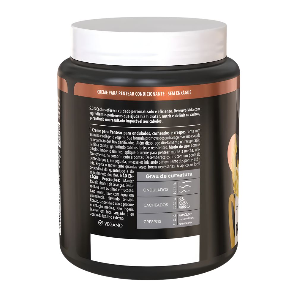Salon Line Creme Para Pentear S.O.S Cachos Arginina - Crema districante 1kg