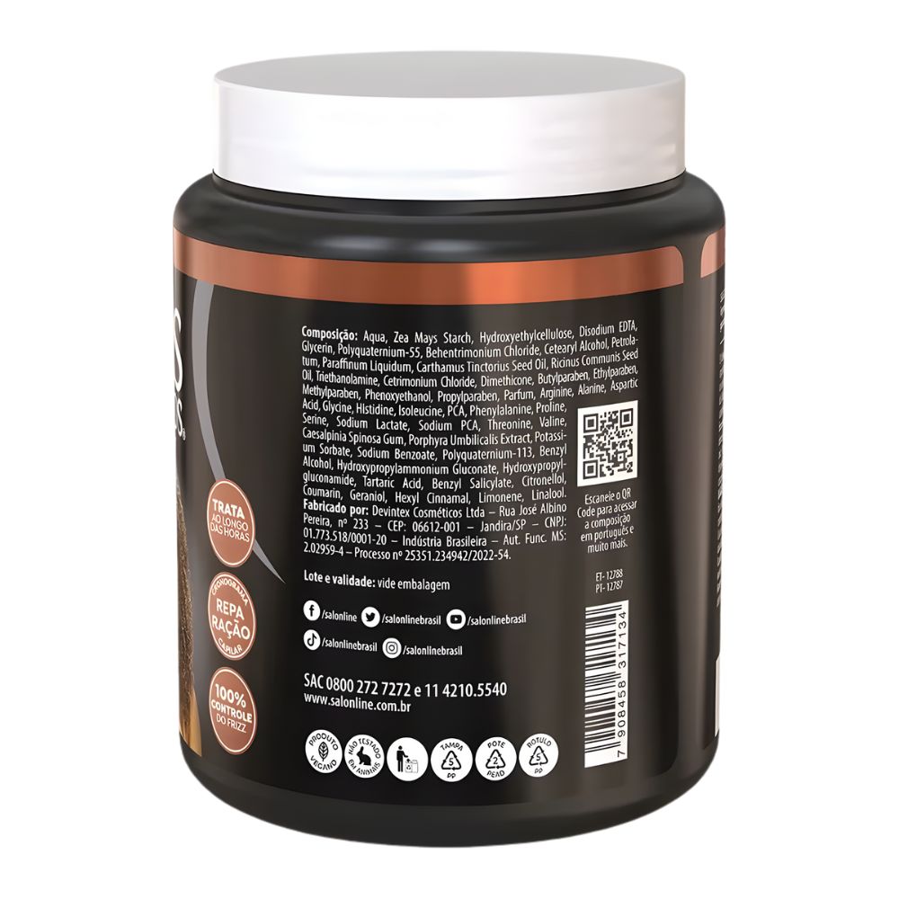 Salon Line Creme Para Pentear S.O.S Cachos Arginina - Crema districante 1kg