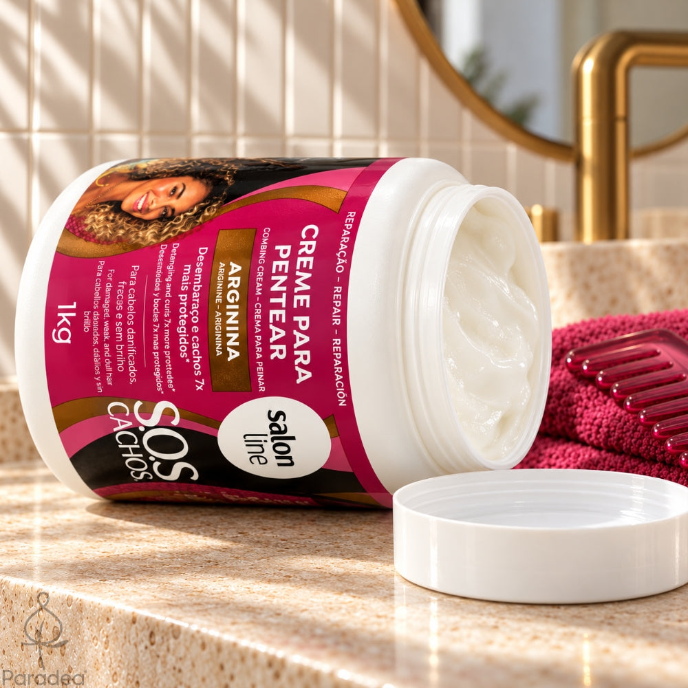 Salon Line Creme Para Pentaar SOS Cachos Arginin – Entwirrungscreme 1 kg