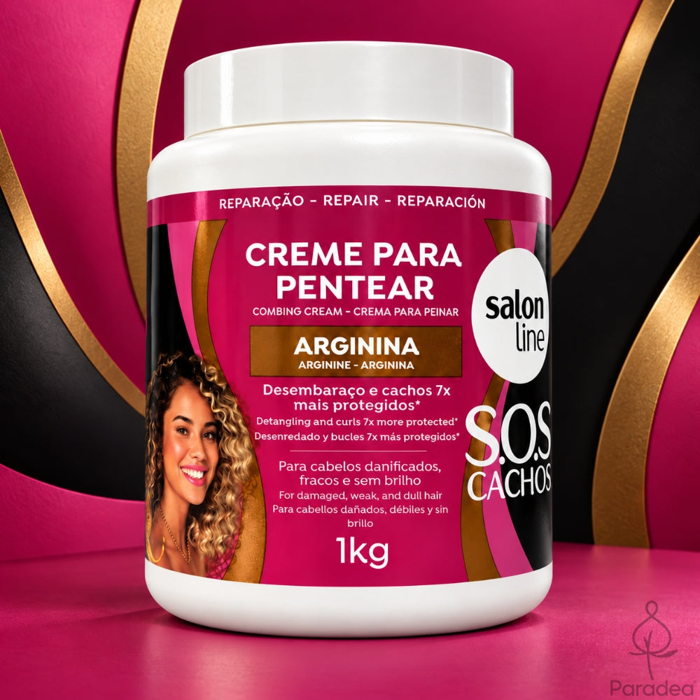 Salon Line Creme Para Pentaar SOS Cachos Arginin – Entwirrungscreme 1 kg