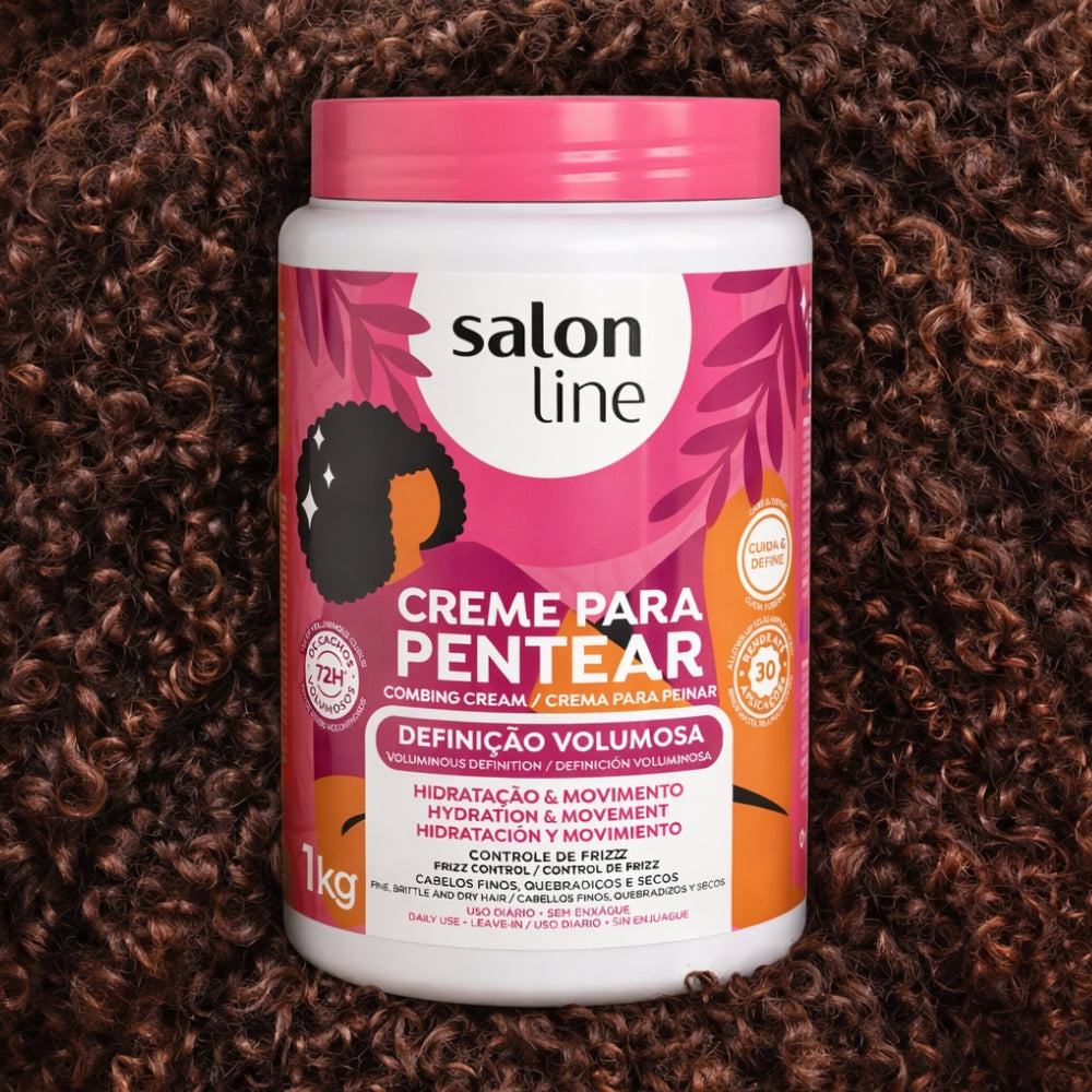 Salon Line Creme para Pentear Definição Volumosa - Crema districante definizione e volume 1kg