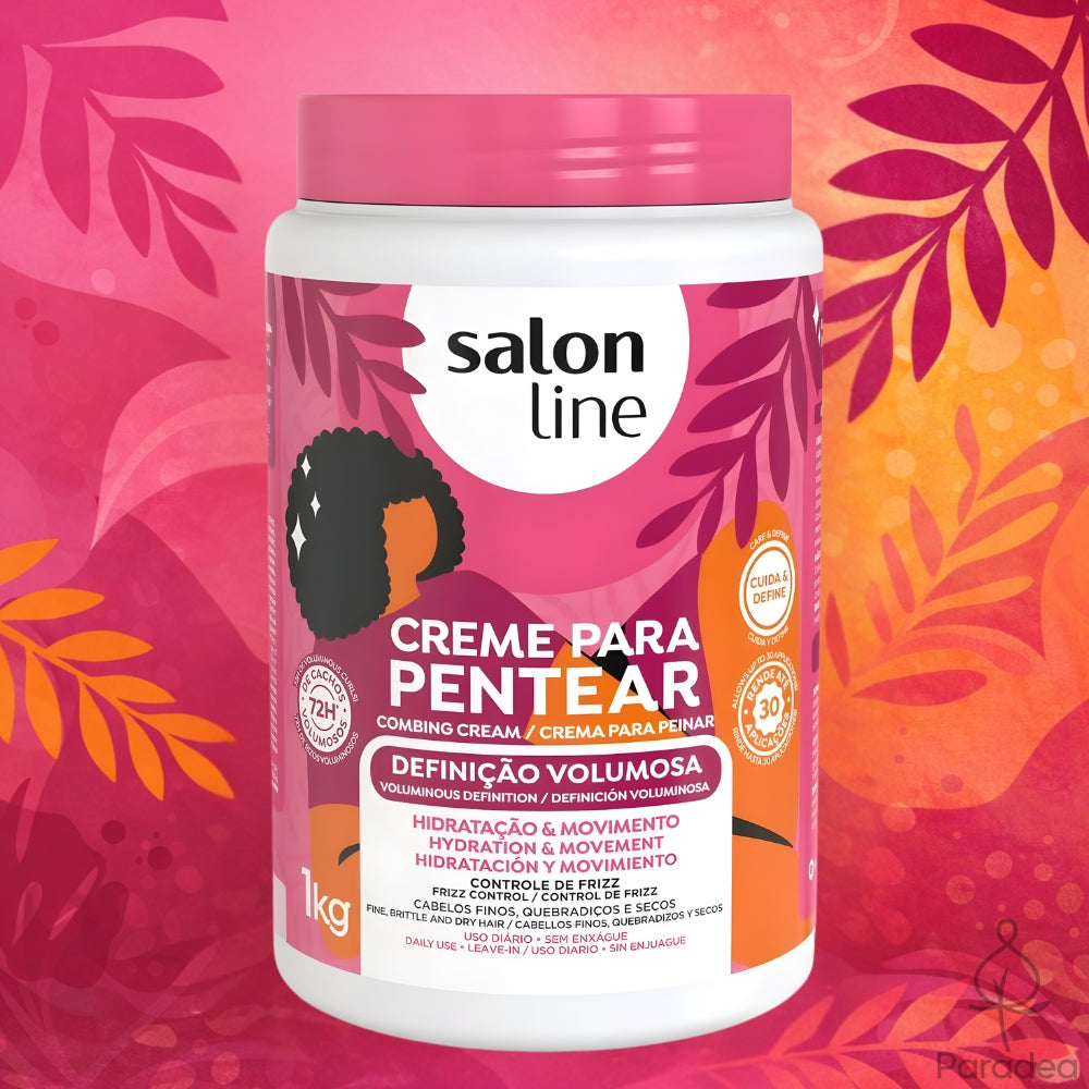 Salon Line Creme para Pentear Definição Volumosa - Crema districante definizione e volume 1kg