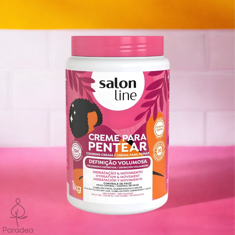 Salon Line Creme para Pentear Definição Volumosa - Crema districante definizione e volume 1kg
