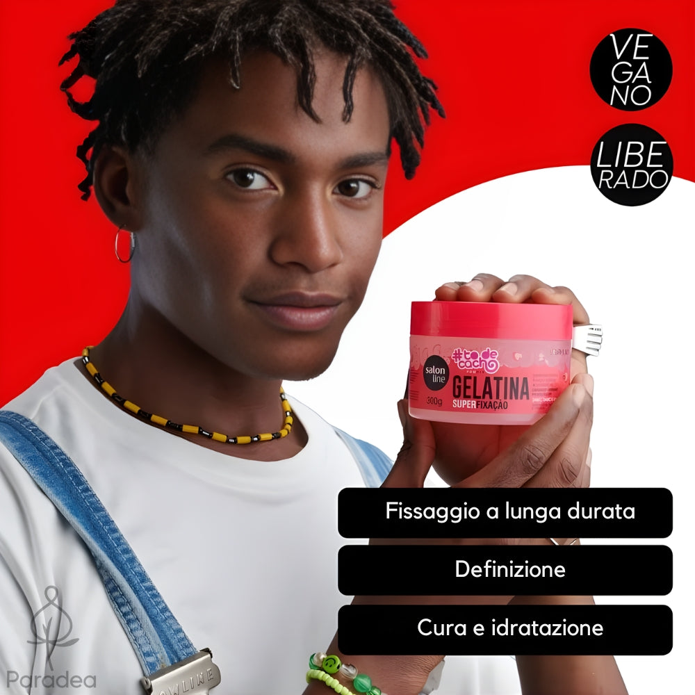 Salon Line Gelatina #todecacho Super Fixação - Gel ricci ultra definiti 300gr