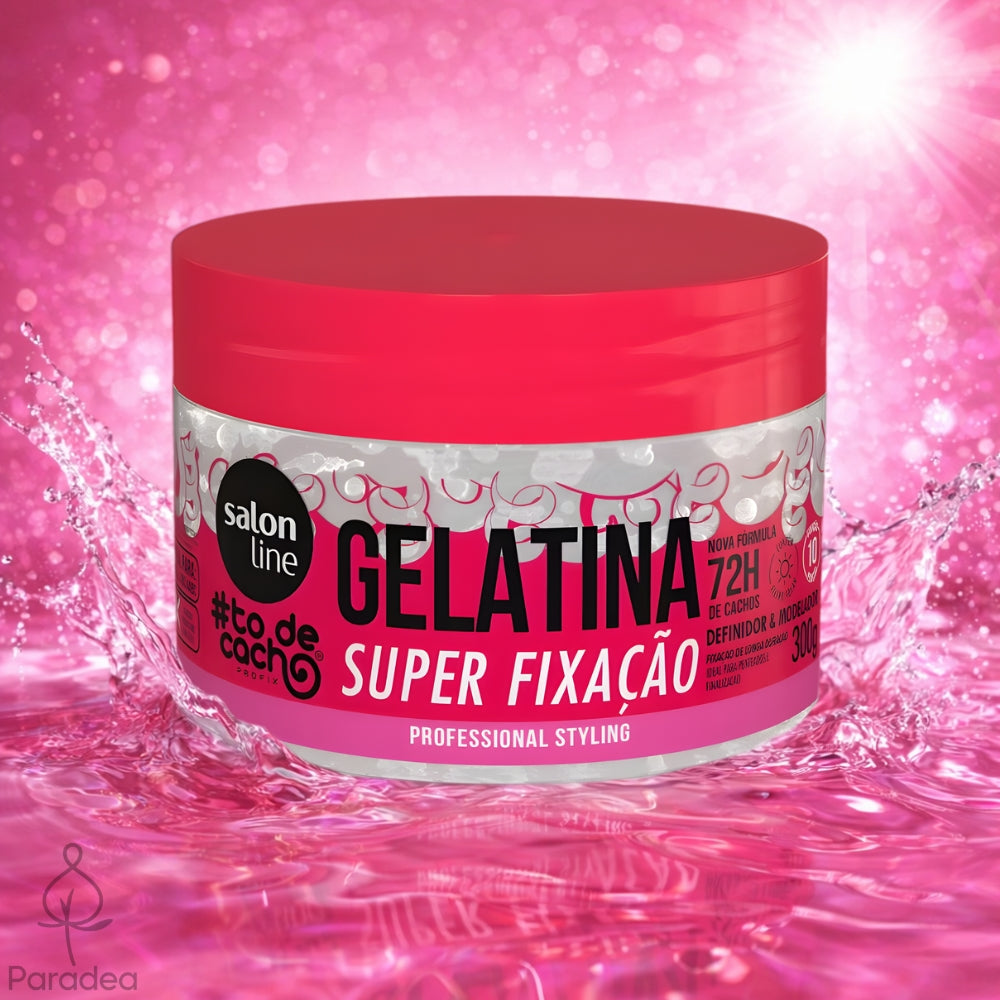 Salon Line Gelatina #todecacho Super Fixação - Gel ricci ultra definiti 300gr