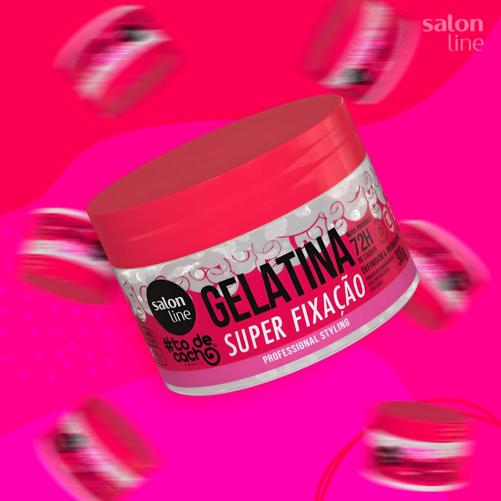 Salon Line Gelatina #todecacho Super Fixação - Gel ricci ultra definiti 300gr
