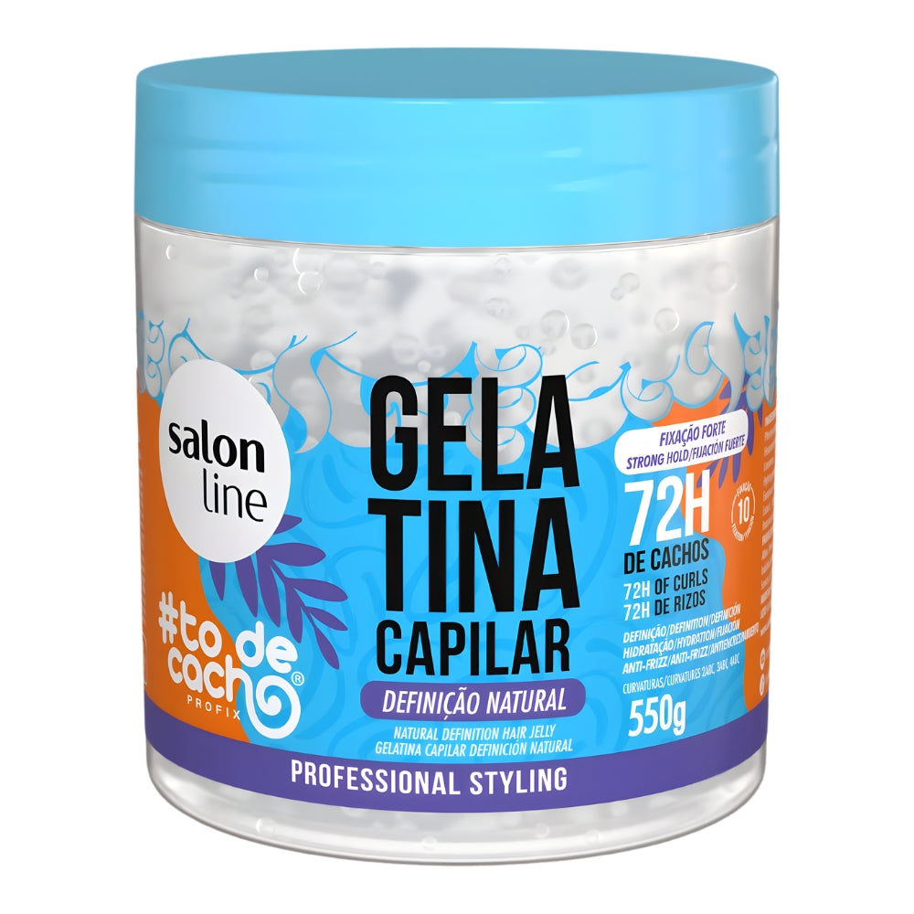 Salon Line Gelatina #todecacho Definição Natural - Gel definizione naturale anticrespo 550gr