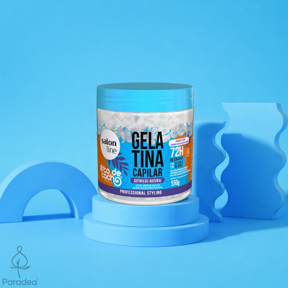 Salon Line Gelatina #todecacho Definição Natural - Gel definizione naturale anticrespo 550gr