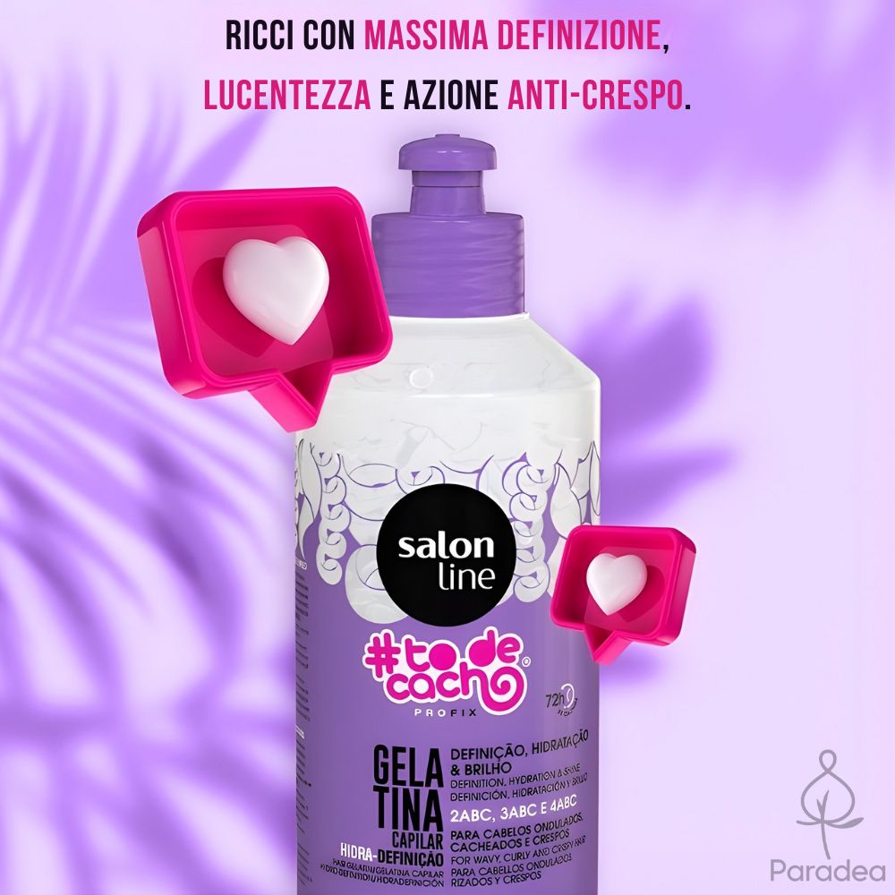 Salon Line Gelatina #todecacho Profix Hidra-Definição - Gel capelli ricci definiti 320gr