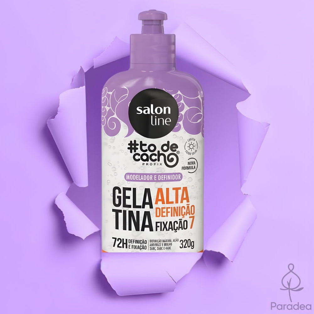 Salon Line Gelatina #todecacho Profix Alta-Definição - Gel capelli ricci definiti 320gr