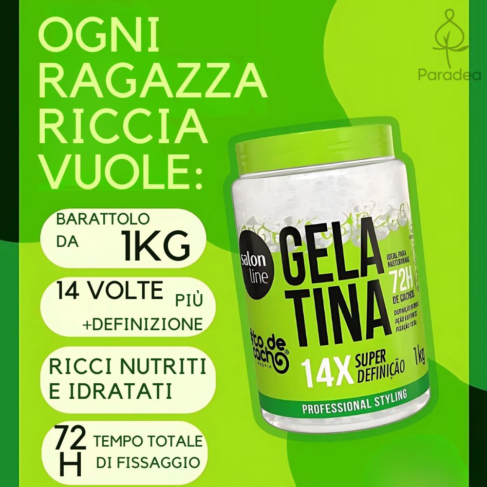 Salon Line Gelatina #todecacho Super Definição - Gel capelli Super Definizione 1kg