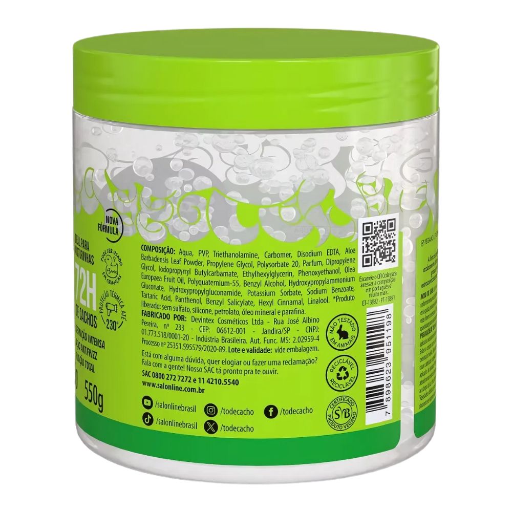 Salon Line Gelatina #todecacho Super Definição - Gel capelli Super Definizione 550gr